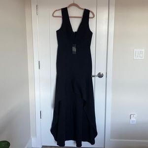 High low black dress